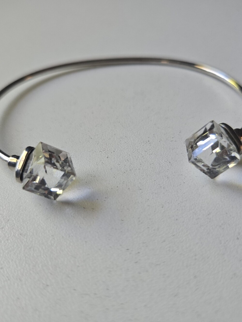 Square Crystal Cuff Bracelet